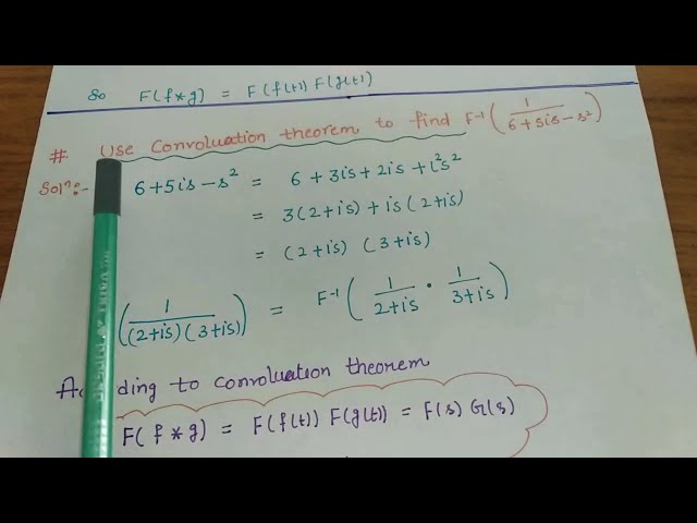 Question related to Convolution Theorem (Fourier Transform)