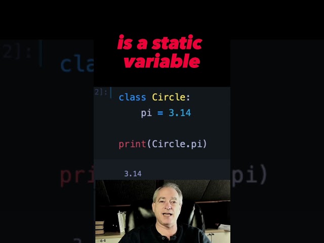 Add a STATIC variable to a Python class 🐍 #shorts