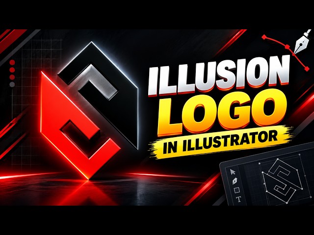 I Created a Mind-Blowing Illusion Logo in Adobe Illustrator 🤯🔥 | Logo Design Tutorial