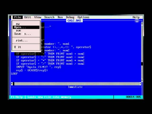 QBasic programming tutorial