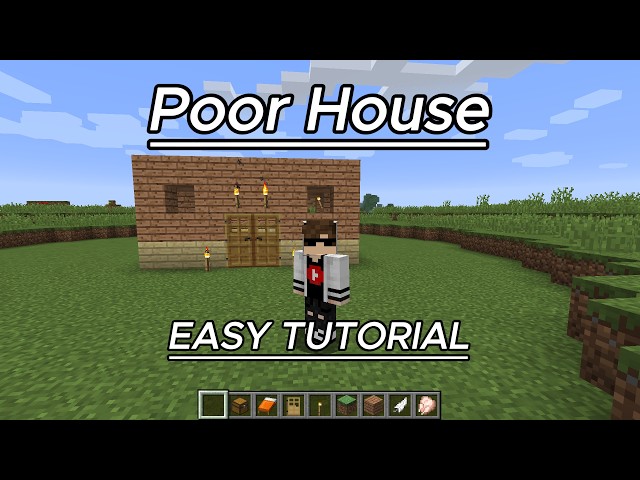 🏚️ Minecraft: Poor House Tutorial 🏠 | Easy Survival House 🌿✨