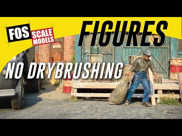 FIGURE PAINTING - HO SCALE 3D PRINTED - MINIATURES - NO DRYBRUSHING REQUIRED