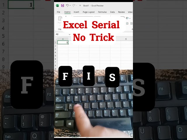excel serial no trick | type thousands of serial no in second | #exceltricks #excel