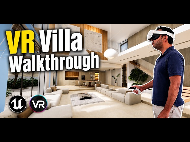 Interactive Villa in VR | Real-Time Furniture & Material Changes | Unreal Engine 5