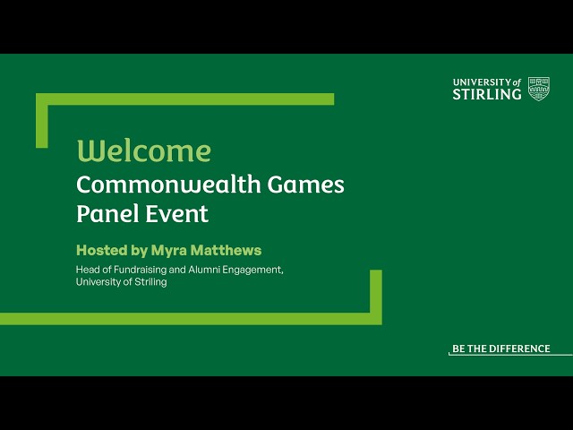 Commonwealth Games Online Panel Event 2026 - University of Stirling