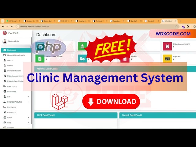 Complete Clinic or Dental Software in PHP with Source Code