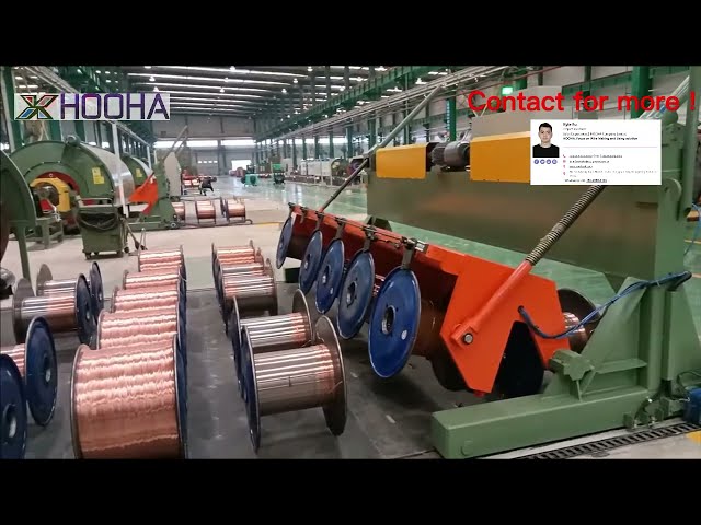 Automatic bobbin loading unit for rigid frame stranding machine - high section cable making unit