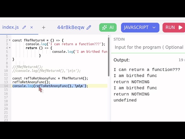 Programming In A.I. Era: Mega Shopping Fiasco: Javascript Leaks? Part 5: Function Returns Function??
