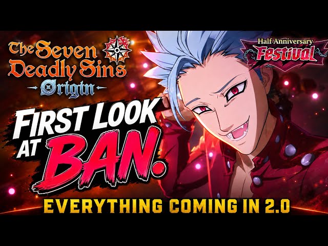 All New Content Coming in Update 2.0 + Ban Revealed in Seven Deadly Sins Origin. Livestream Review