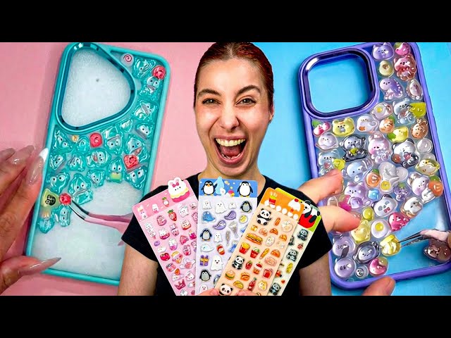 Hago las FUNDAS virales con STICKERS