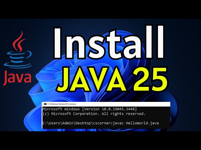 How to Install Java JDK 25 on Windows 11 | Latest Java