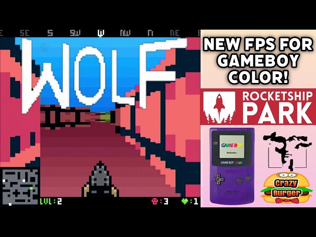 WOLF - A New Gameboy Color FPS From Rocketship Park & Thalamus Digital!