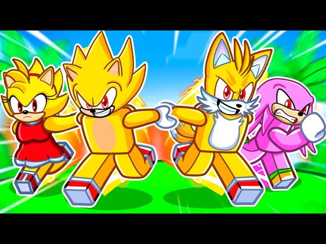 Turning My Friends Into SUPER SONIC In Roblox!