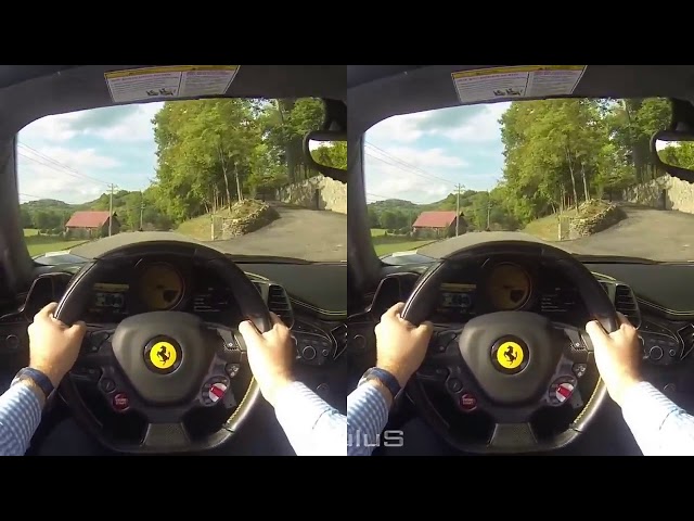 VR, Conduce un Ferrari 458 Spider POV, VR box 3D SBS