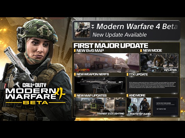 FIRST MW4 BETA Update Revealed... (TTK, Footsteps & MORE) - Weekend 1
