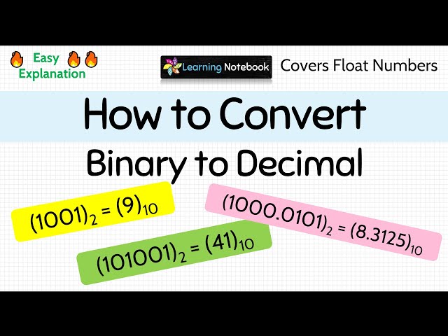 How to convert BINARY to DECIMAL