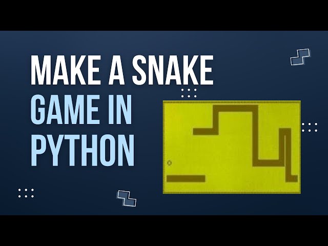 Learn Python Making a SNAKE Game with curses