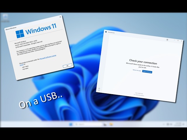 Windows 11 running from a USB?! | Live11 Demo