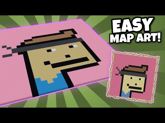 HOW TO MAKE EASY MAP ART OF ANYTHING IN MINECRAFT!!!!