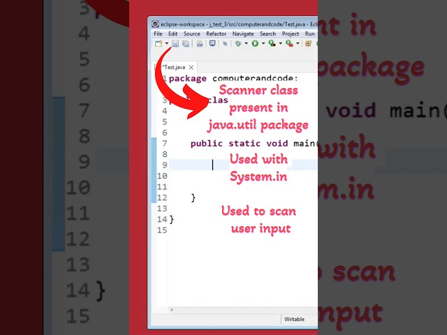 Scanner class in java