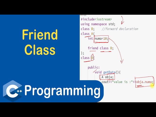 #96 Friend Class in C++ | C++ Programming
