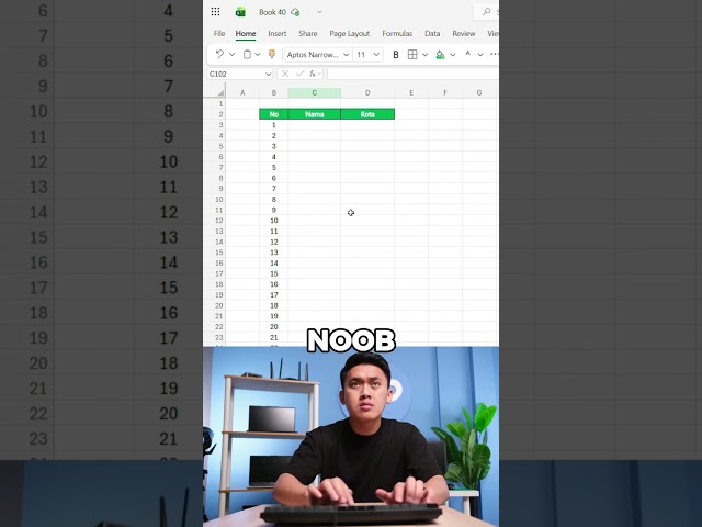 Ms Excel To shortcut key ।।Noob Vs Pro Ms Excel🔥 #ytshorts #excel #mstechtricks #trending #ytshorts