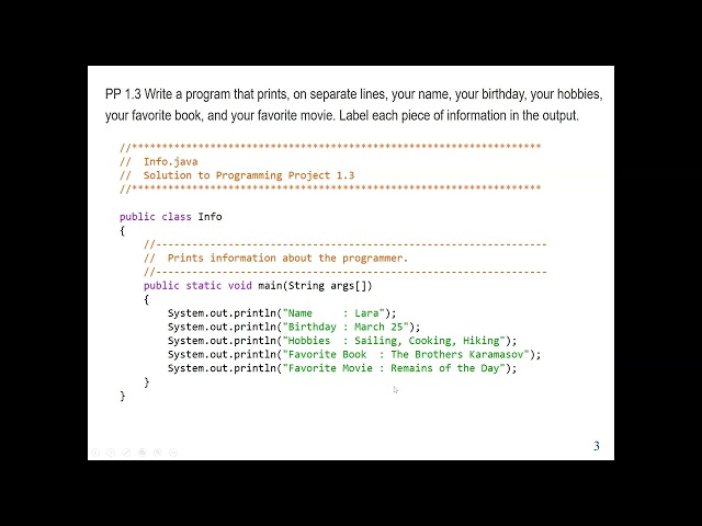 Java Lab 1 - Hands-on: Java programs and codes to print expressions on the screen (console app).