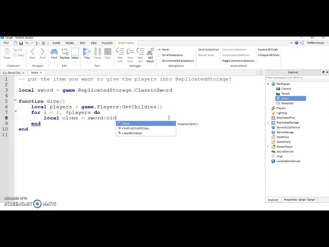 Item Giver (to all players) Ep 14 Roblox Scripting LUA