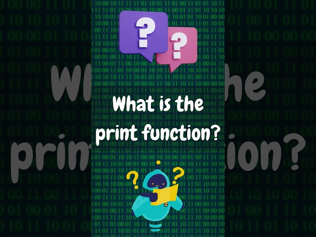 What is the print function in Python?  | #viral #shorts