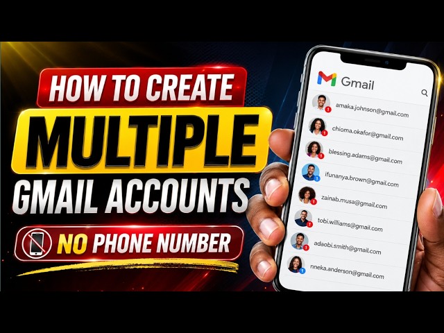 How To Create Multiple Gmail Accounts without Phone Number Verification 2026 (New Method)