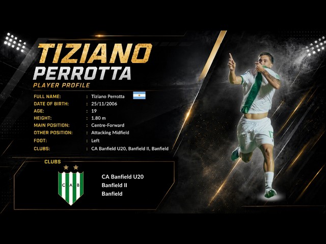 Tiziano Perrotta - Striker - 2006 (19) - Banfield - Highlights 2026