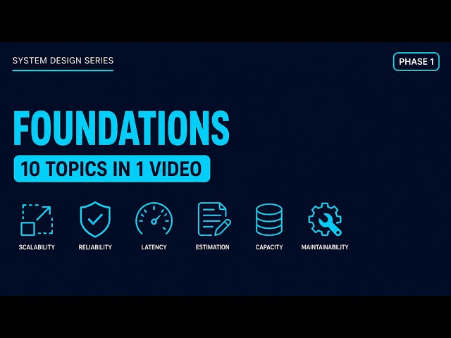 Everything You Need to Know About System Design | System Desing Foundataion In 1 Video