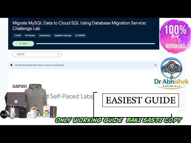 Migrate MySQL Data to Cloud SQL Using DatabaseMigration Service: ChallengeLab #GSP351 #googlearcade
