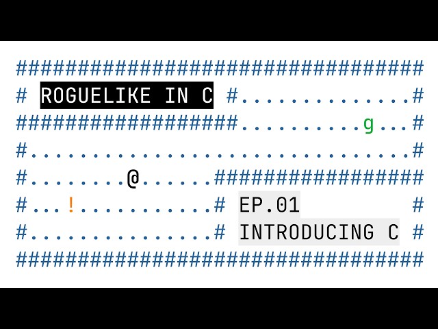 Roguelike adventure game in C: getting started
