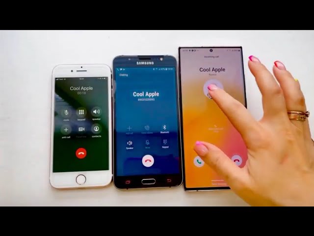 Triple calls / iPhone 7 vs Samsung J7 vs Note 20 Ultra / Conference call & incoming & outgoing calls