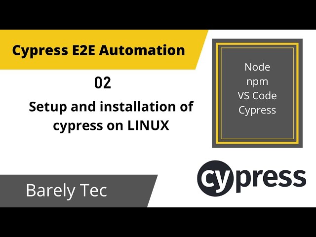 02- INSTALLATION of cypress on UBUNTU LINUX | Automation Testing with Cypress in Hindi/Urdu | 2022