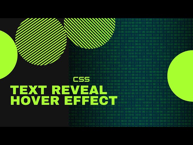 HTML & CSS - Awesome Text Reveal on Image Hover Effect