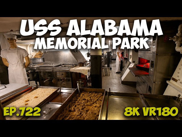 Mobile, Alabama: USS Alabama Battleship Memorial Park ep.722 Part 4 #8k #vr180 #3d #travel #history