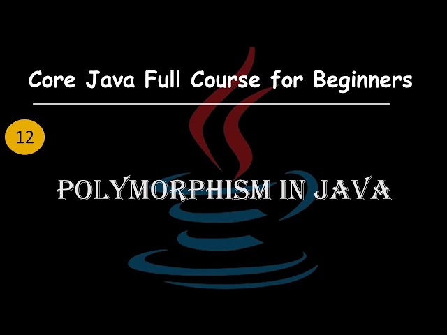 Understanding Polymorphism in Java | Method Overloading | Core Java Full Course For Beginners