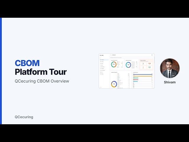 QCecuring CBOM Platform Tour