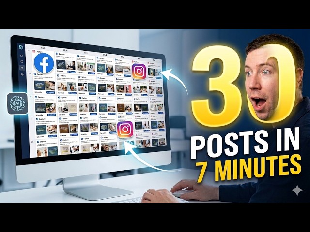 Create 30 Days of Social Media Posts with AI in 7 Minutes