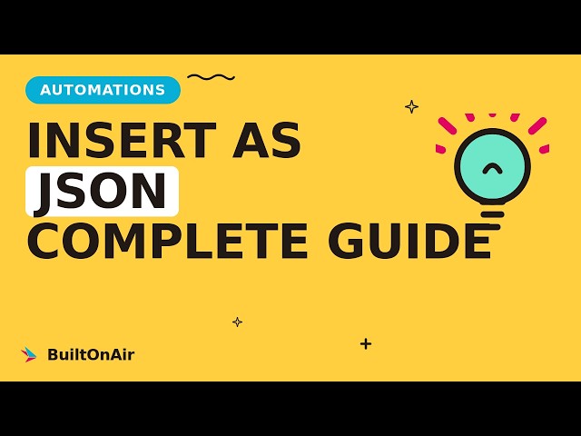 Airtable Automations: Using Insert as JSON for Webhook Data