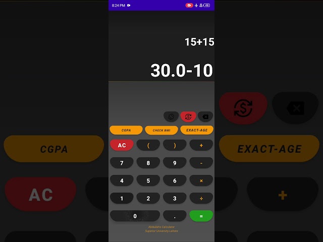 Scientific Calculator portrait using java and android studio
