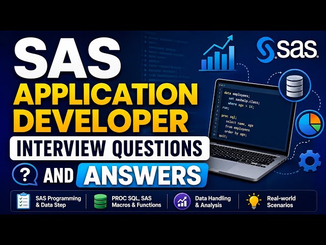 SAS Application Developer Interview Questions & Answers | Top 11 Advanced & Scenario-Based Questions