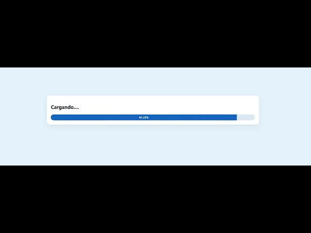 Barra de progreso en Javascript HTML y CSS