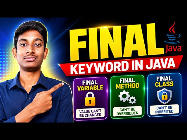 Final Keyword in Java in Telugu | Final Variable, Final Method & Final Class | Java Full Course