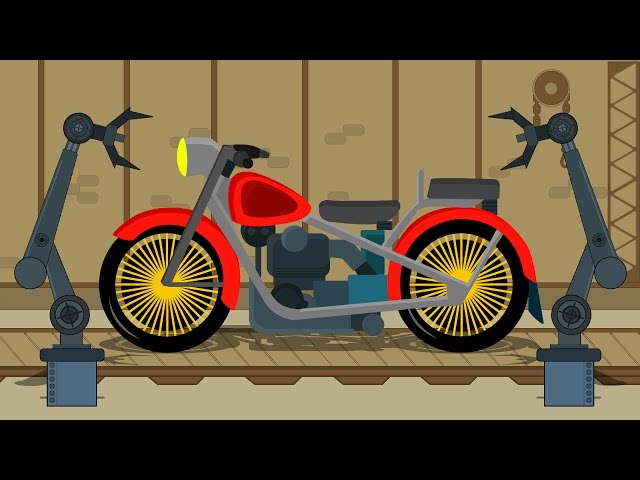 Bike | Car Garage | Car Repairs | Video for Children & Babies