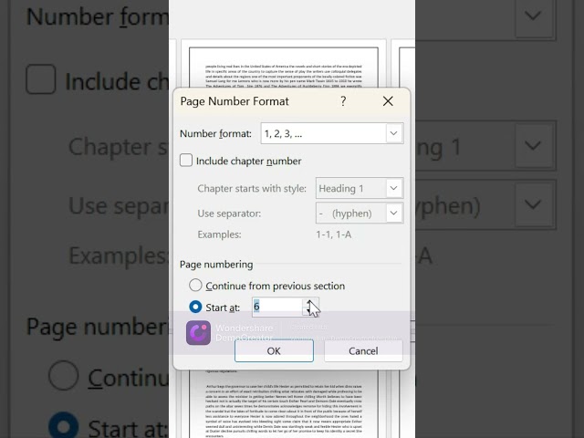 How to Start Page Numbering from Any Page in Microsoft Word #shorts #msword #computer #youtubeshorts