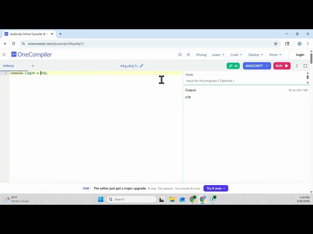 Learn JavaScript in 5 Minutes (Beginner Tutorial)
