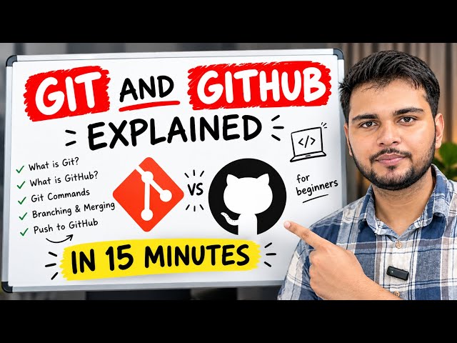 Git & GitHub Explained in 15 Minutes | Complete Beginner’s Guide #git #github 